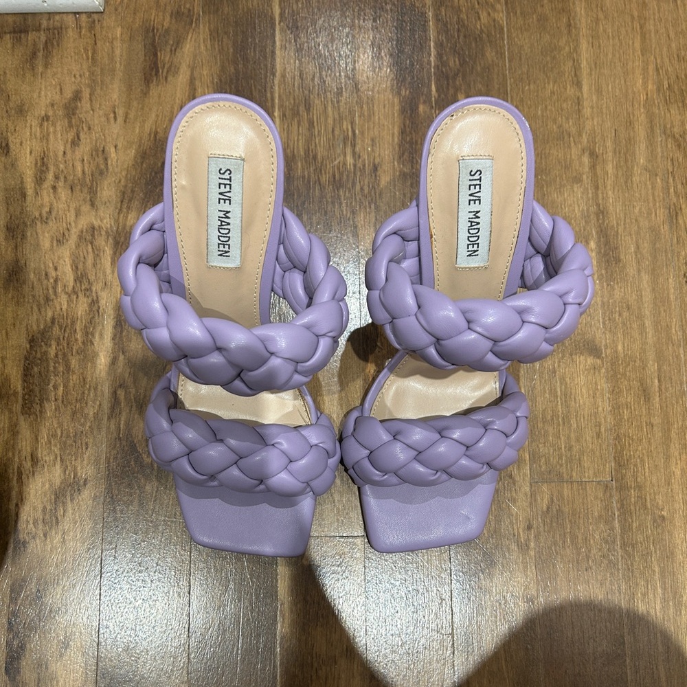 Steve Madden Lavender Braided Sandals